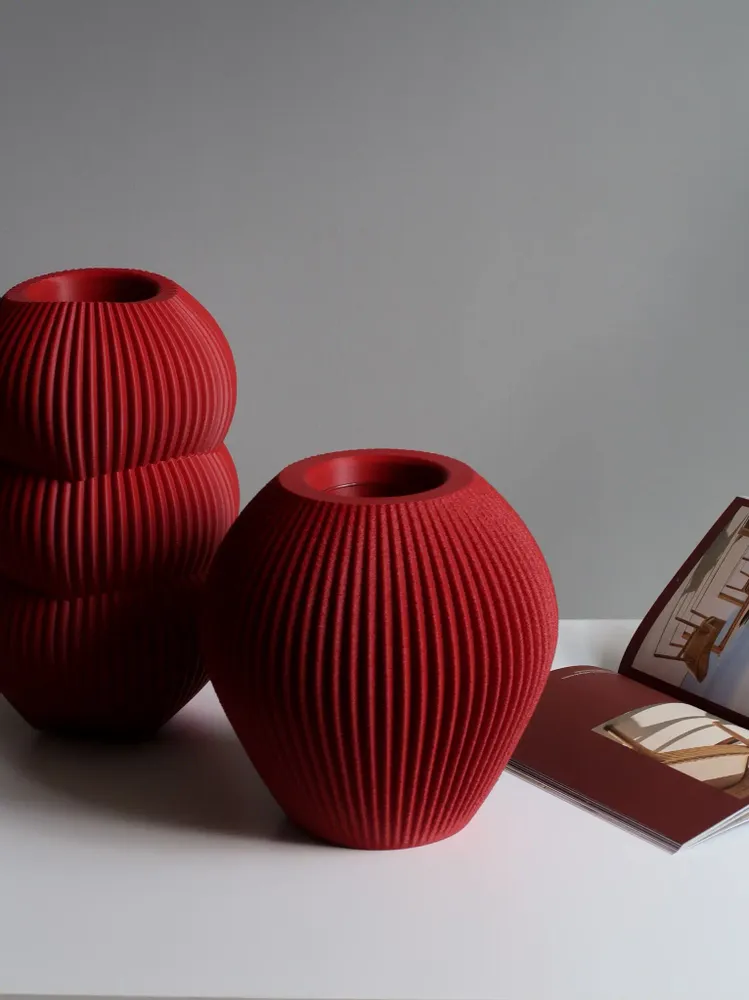 Vases - VASE TEXTURÉ - DONA 22 cm - MENDELEK STUDIO