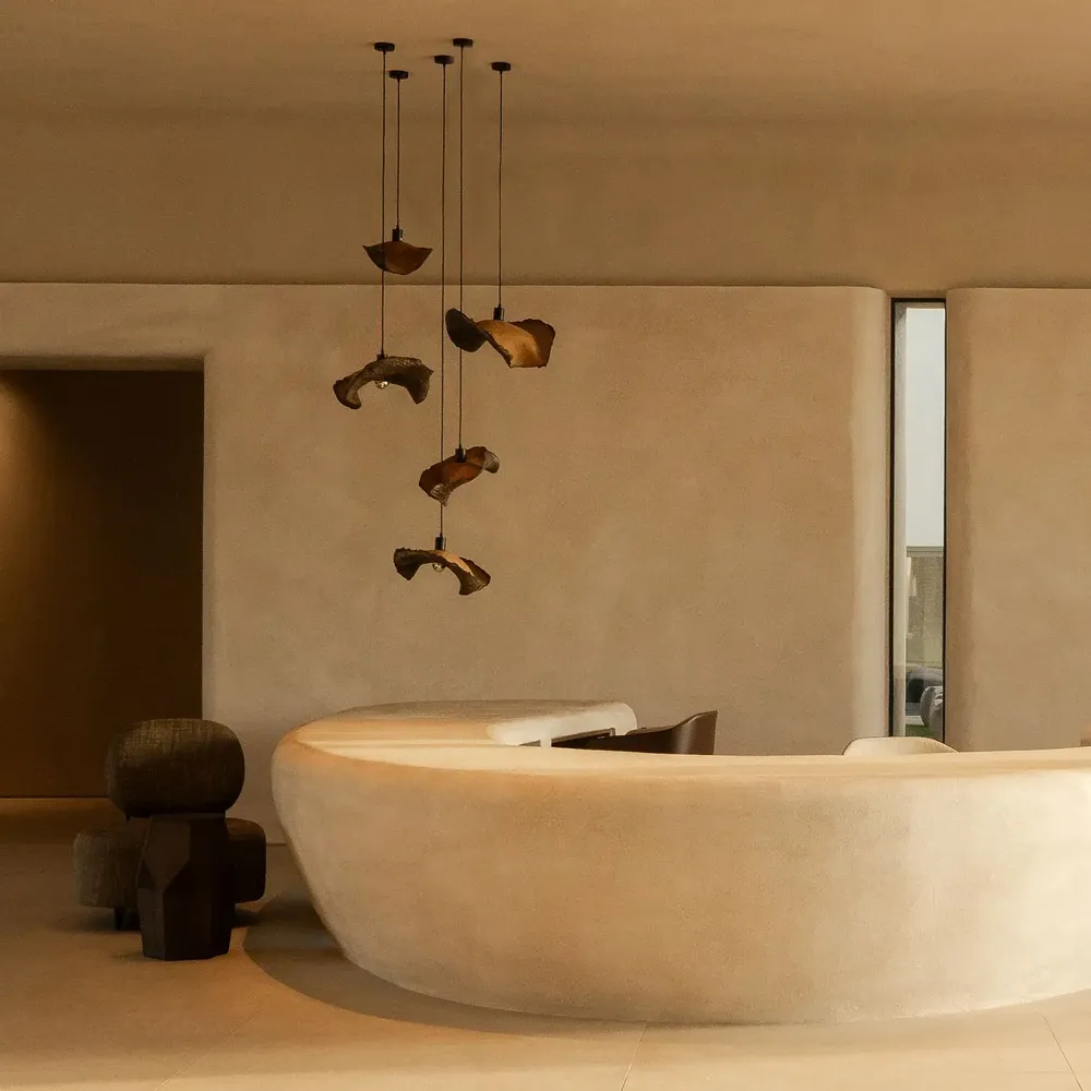 Suspensions - Sculptures lumineuses en cascade - SANDY POUGET-SCULPTEUR