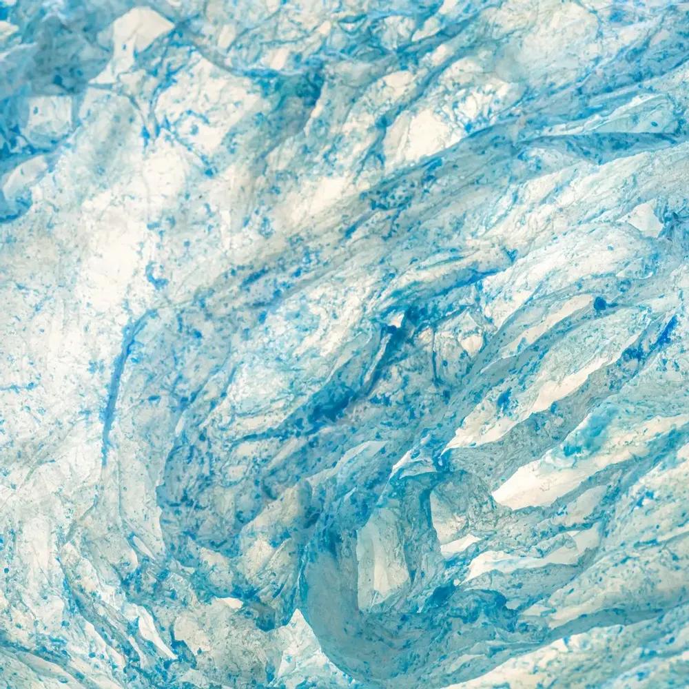 Desk lamps - Speculation in Blue  – Limited Edition Light Sculpture in Mulberry Fib - ANGO