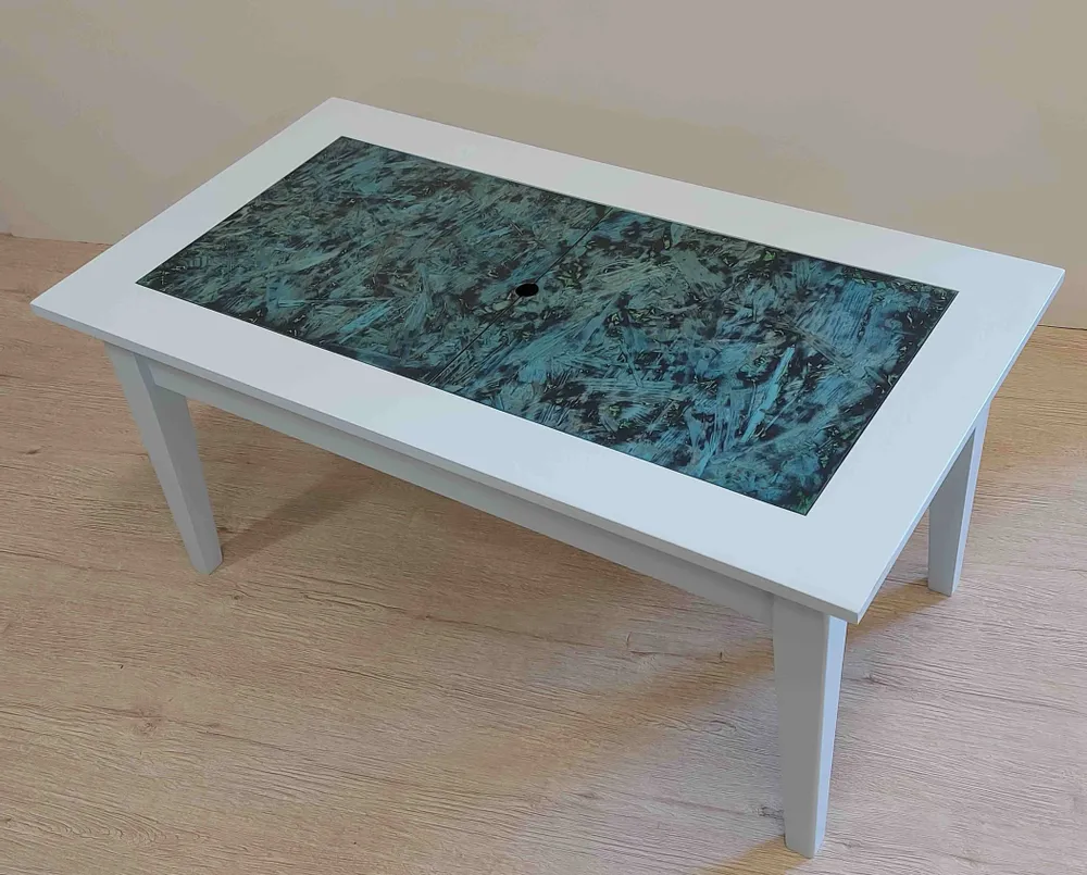 Objets de décoration - Table "coffre" abattants - VITRAIL