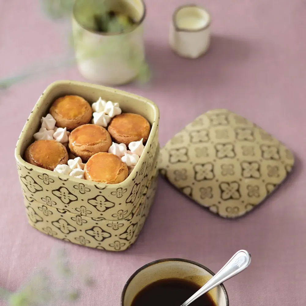 Plats et saladiers - Nobana - boîte alimentaire à deux niveaux - MARUMITSU POTERIE