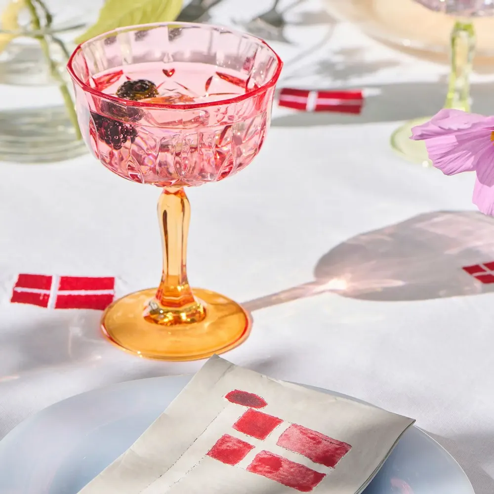 Glass - Wine glass in 3 assorted colours - IB LAURSEN