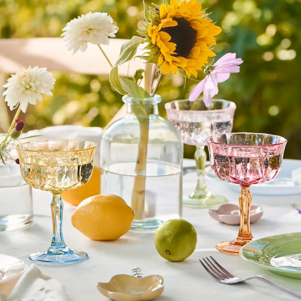 Glass - Wine glass in 3 assorted colours - IB LAURSEN