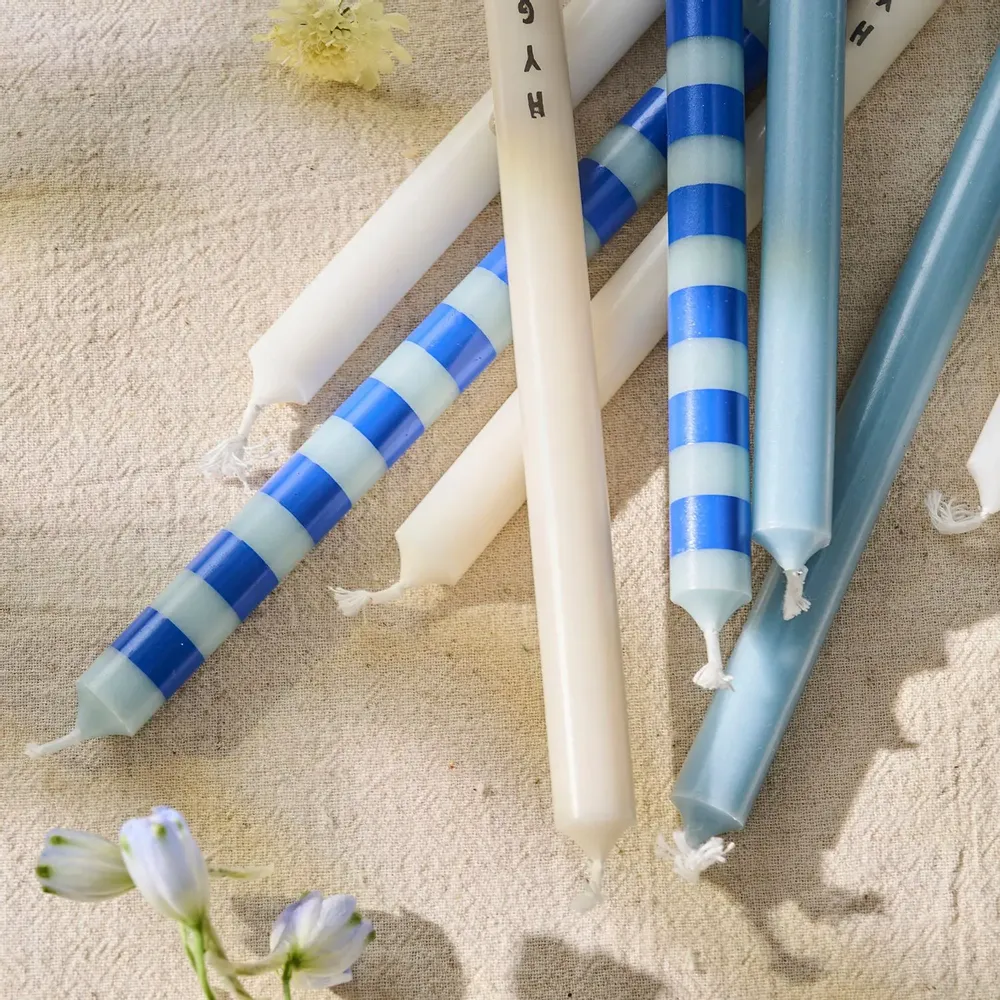 Decorative objects - Taper candles in seasonal colours and patterns - IB LAURSEN