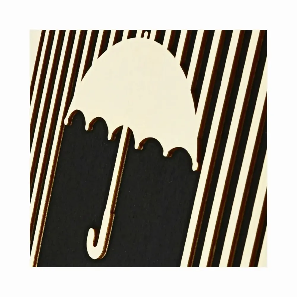 Paintings - Wooden Umbrella Wall Art - WOODILLUSION