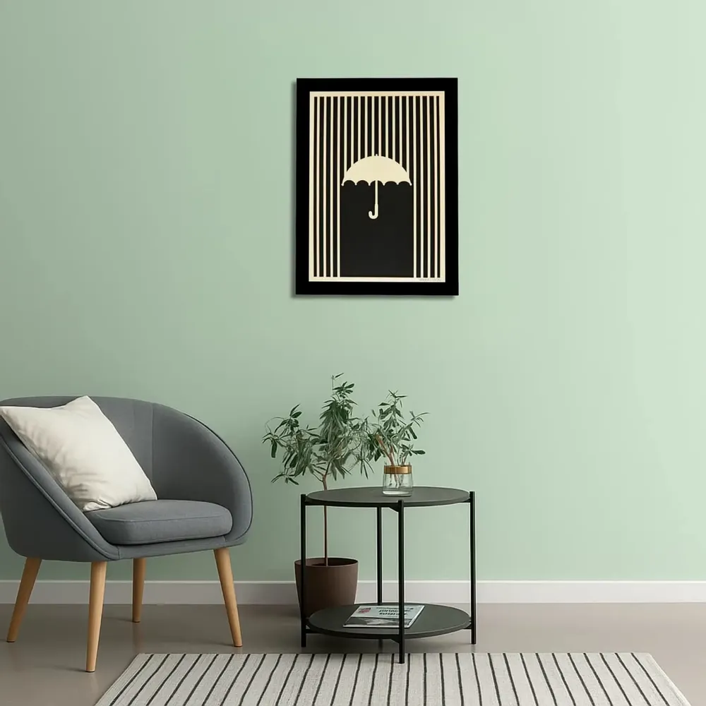 Paintings - Wooden Umbrella Wall Art - WOODILLUSION