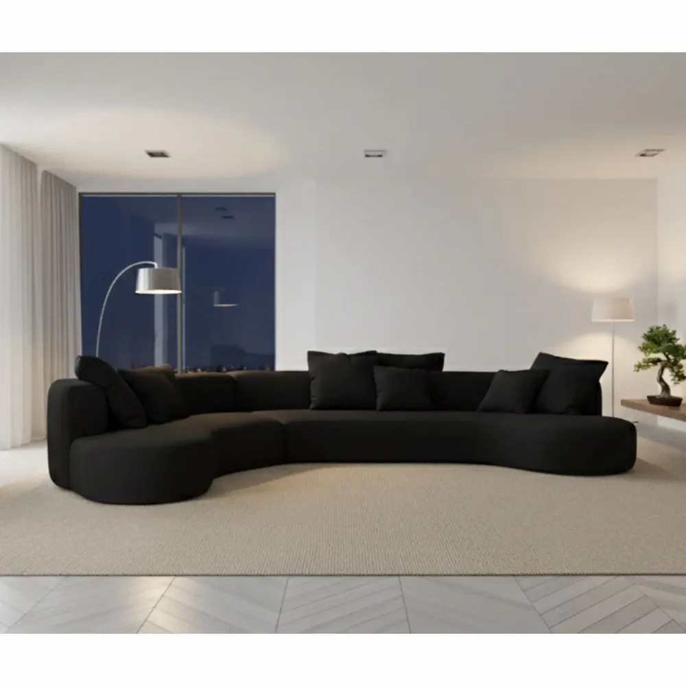 Canapés pour collectivités - Organic Gamma Black | Canapé Organic sur mesure - CREARTE COLLECTIONS
