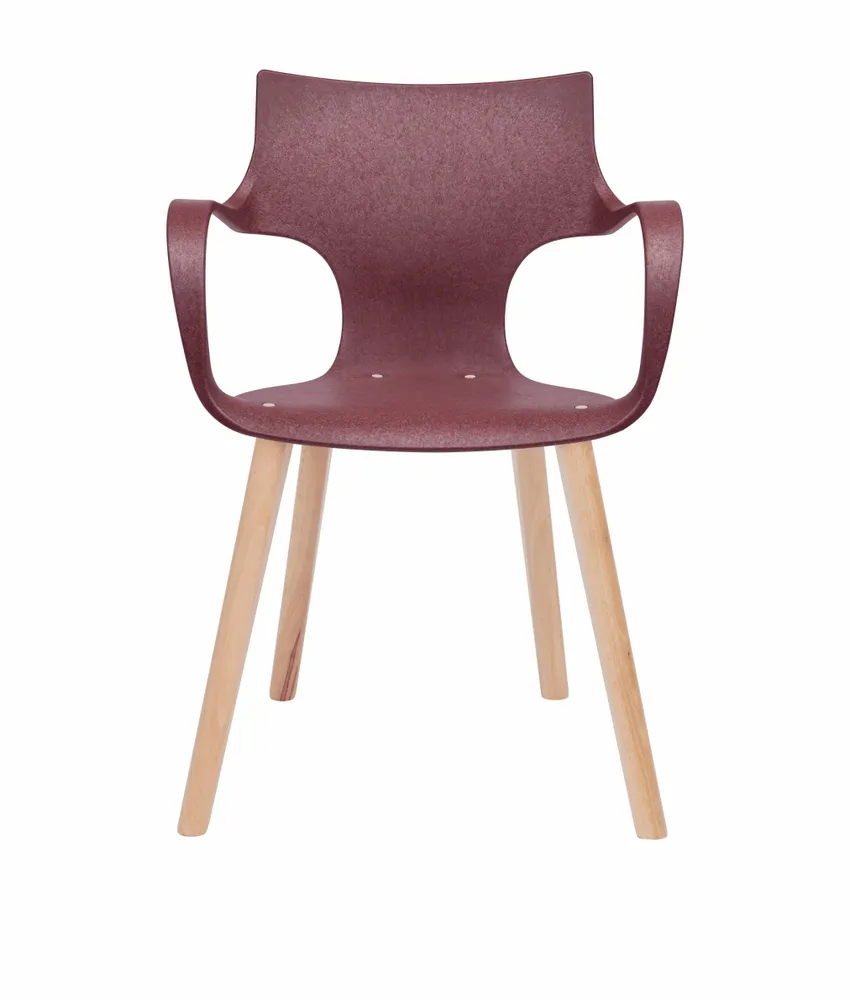 Chaises pour collectivités - CHAISE ERBI WINI, châssis en bois - STILFIBRA