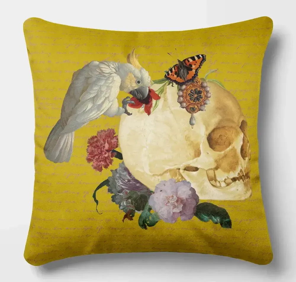 Linge - Rêves Baroques 3 - Housse Coussin Velours 45cm x 45cm - LAURE WELFLING - DJEBELI