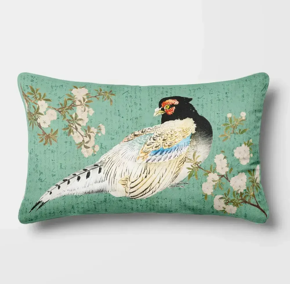 Linens - Elegance of Edo 8 - Velvet Pillow Case 30cm x 50cm - LAURE WELFLING - DJEBELI