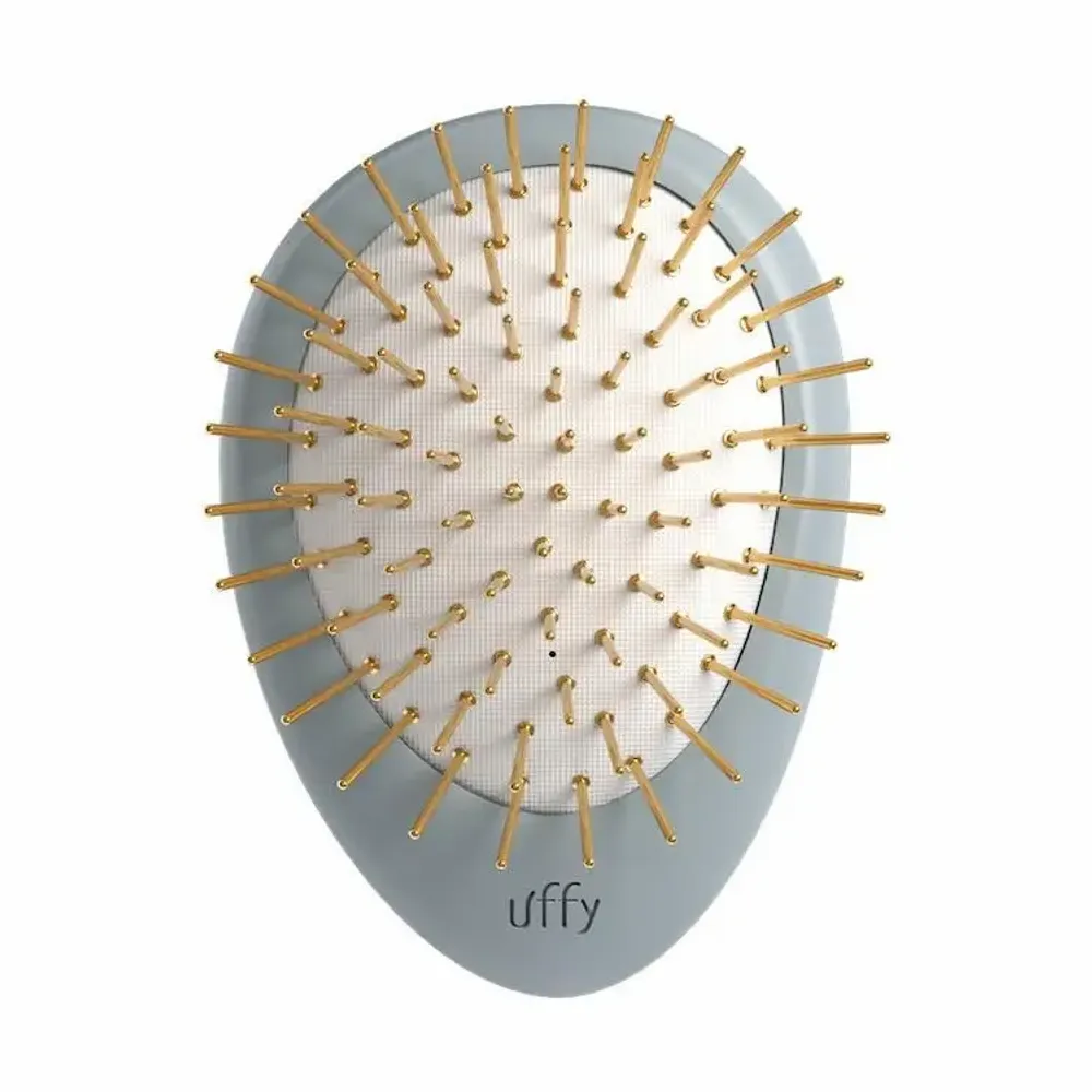 Hair care - Uffy Acubrusher – 24K Gold-Plated Gua Sha Hair Brush – Scalp Massager - UFFY CO., LTD.