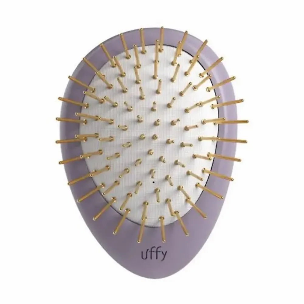Hair care - Uffy Acubrusher – 24K Gold-Plated Gua Sha Hair Brush – Scalp Massager - UFFY CO., LTD.
