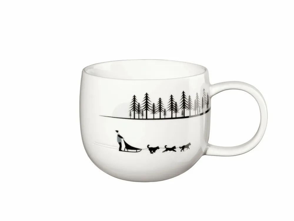 Mugs - JOY Snow Tracks Mugs and Plates - ASA SELECTION