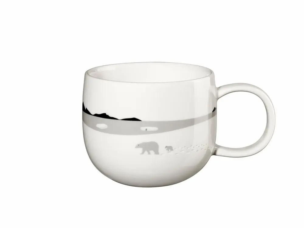 Mugs - JOY Snow Tracks Mugs and Plates - ASA SELECTION