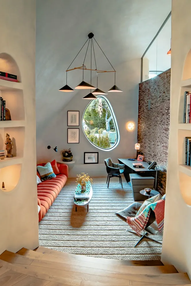 Hanging lights - Emily Group of Five - Sculptural Cluster Pendant Light - MOSS OBJECTS