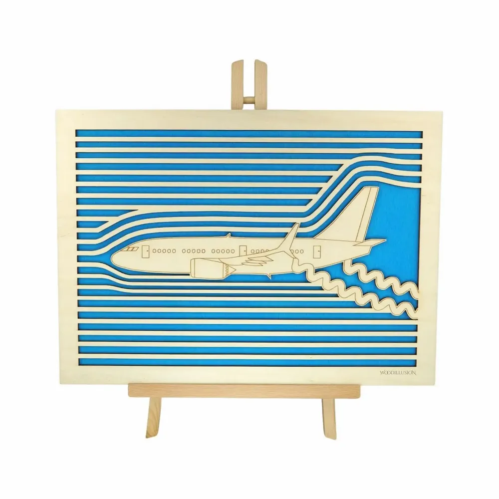 Paintings - Wooden Airplane Wall Art 1 - WOODILLUSION