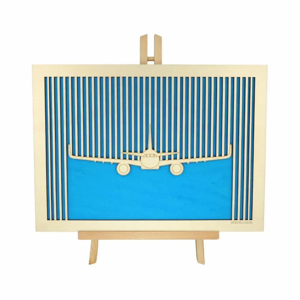 Paintings - Wooden Airplane Wall Art 3 - WOODILLUSION