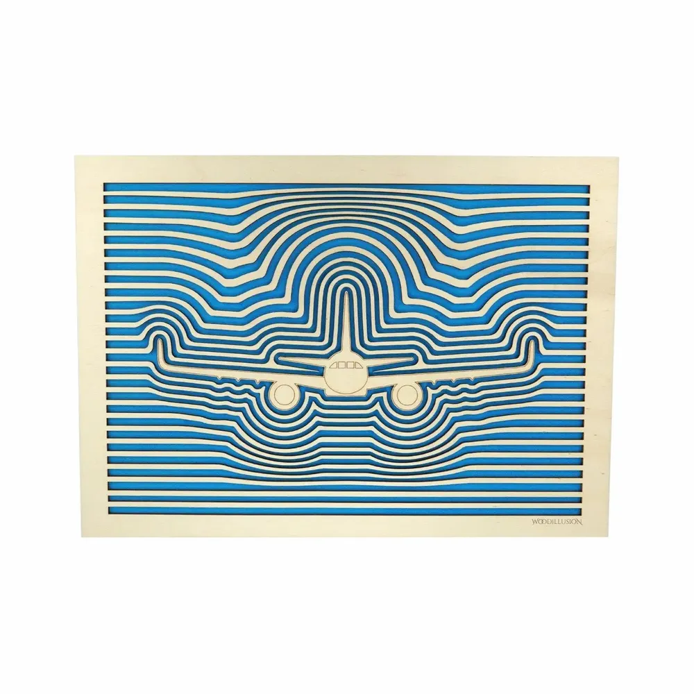 Paintings - Wooden Airplane Wall Art 4 v1 - WOODILLUSION