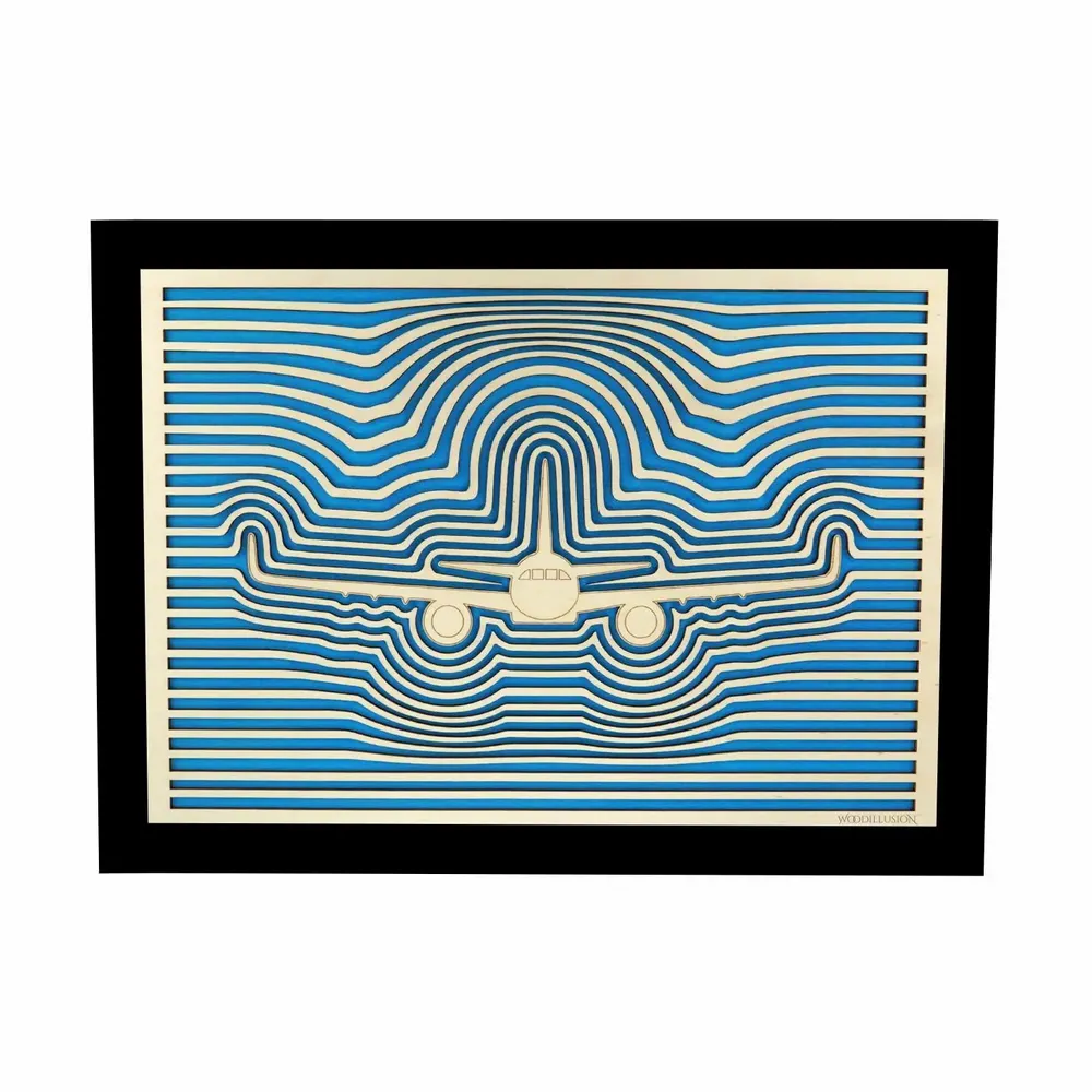 Paintings - Wooden Airplane Wall Art 4 v1 - WOODILLUSION