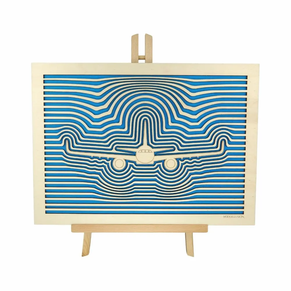 Paintings - Wooden Airplane Wall Art 4 v1 - WOODILLUSION