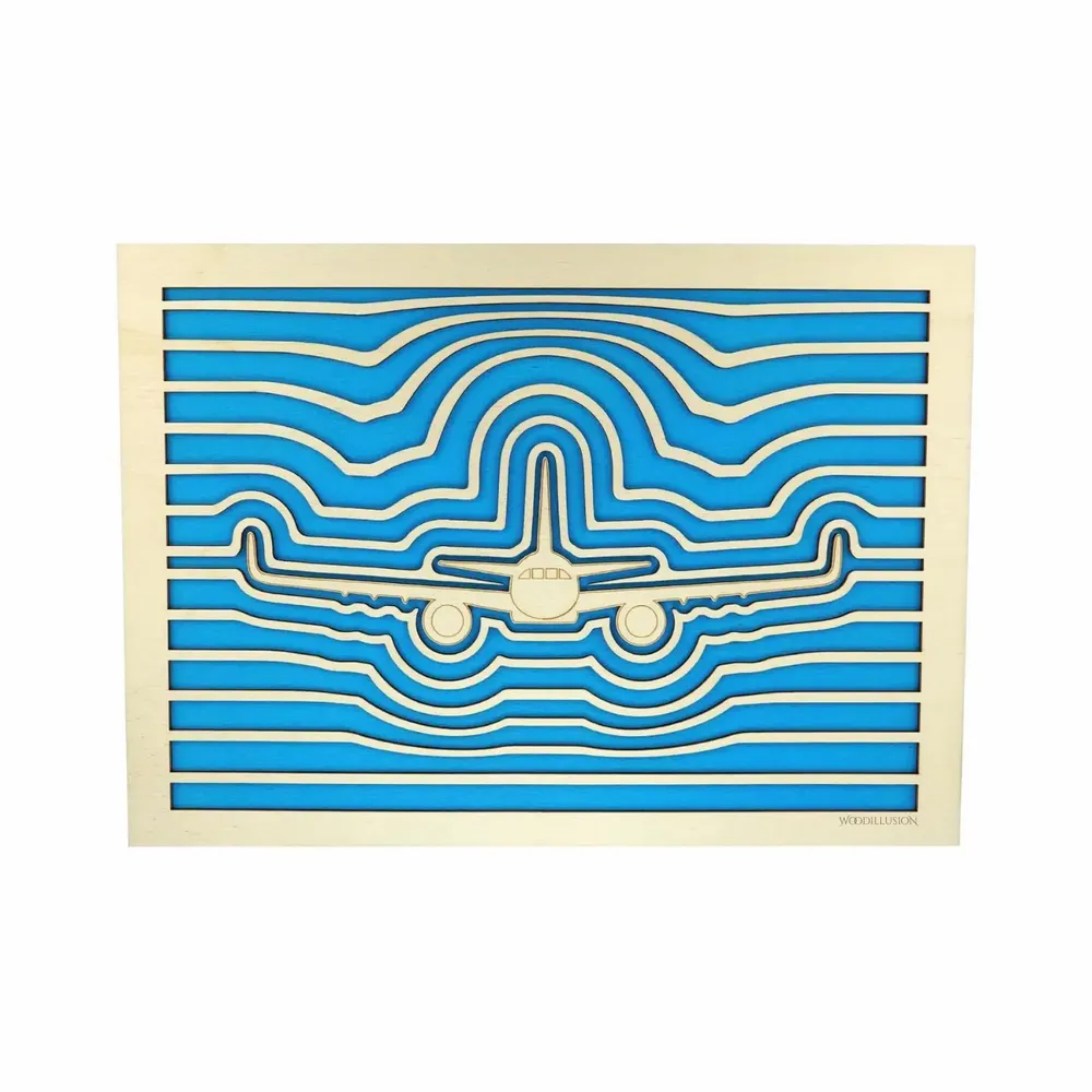 Paintings - Wooden Airplane Wall Art 4 V2 - WOODILLUSION