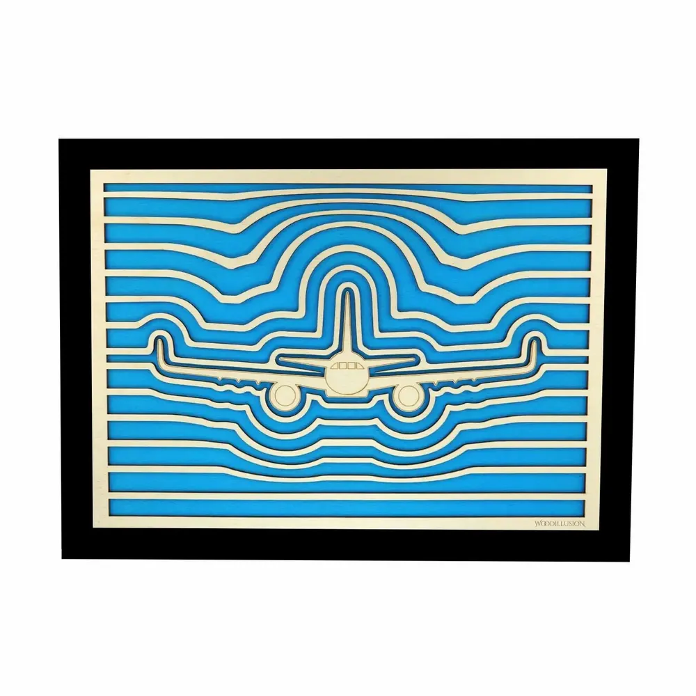 Paintings - Wooden Airplane Wall Art 4 V2 - WOODILLUSION
