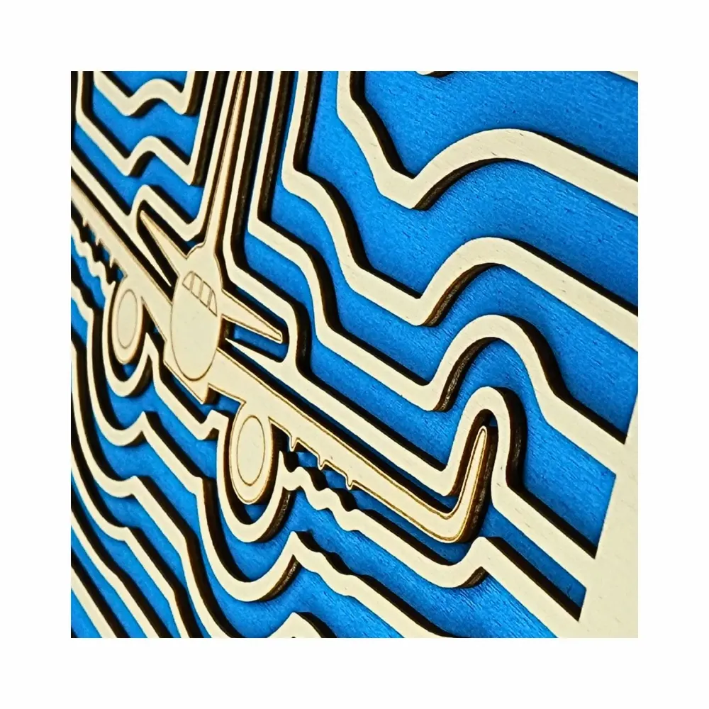 Paintings - Wooden Airplane Wall Art 4 V2 - WOODILLUSION