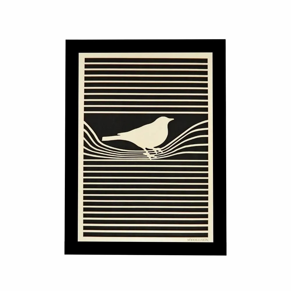 Paintings - Wooden Bird Wall Art - WOODILLUSION