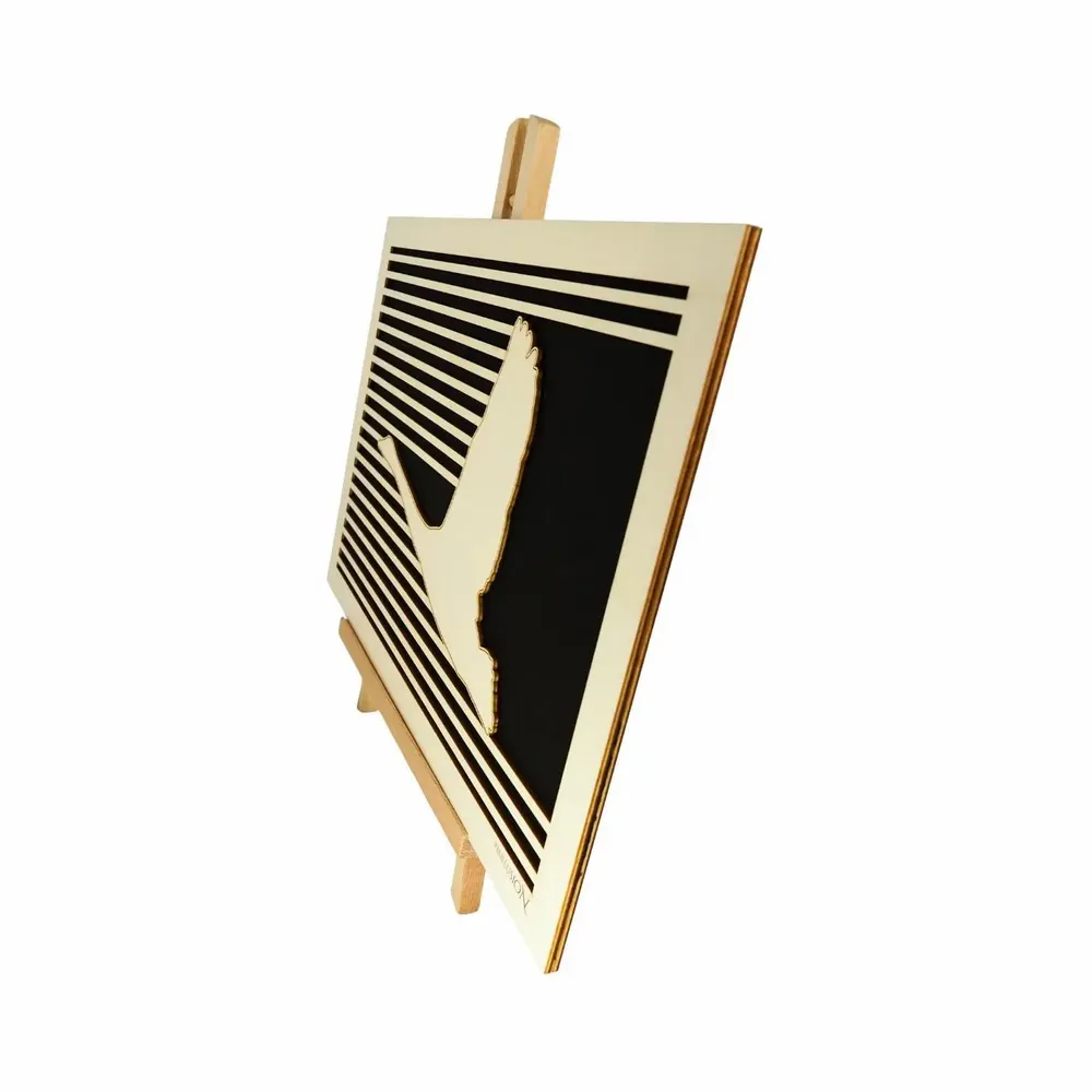 Paintings - Wooden Crane Wall Art - WOODILLUSION