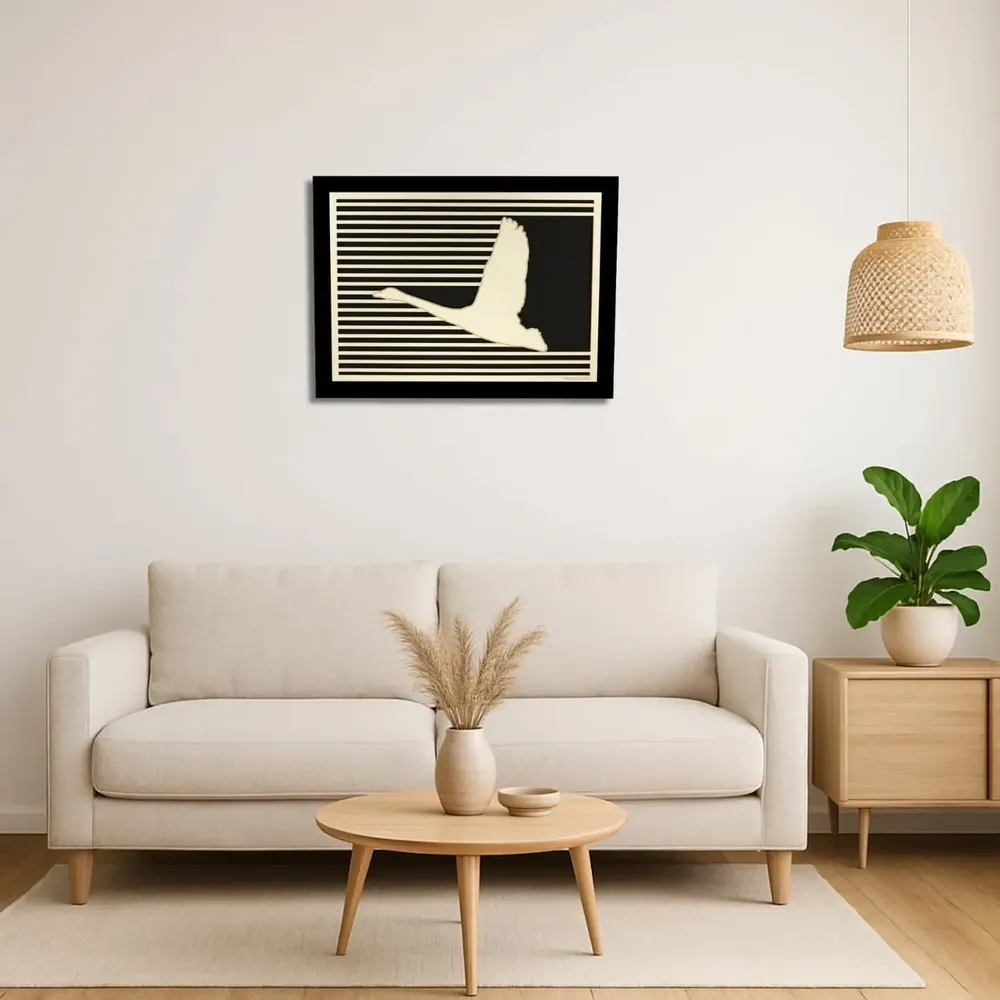Paintings - Wooden Crane Wall Art - WOODILLUSION