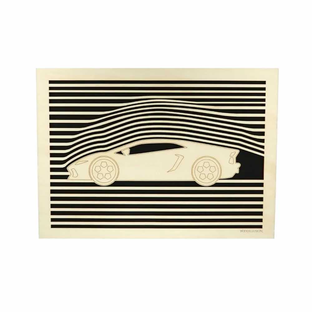 Paintings - Wooden Car Wall Art 1 V1 - WOODILLUSION