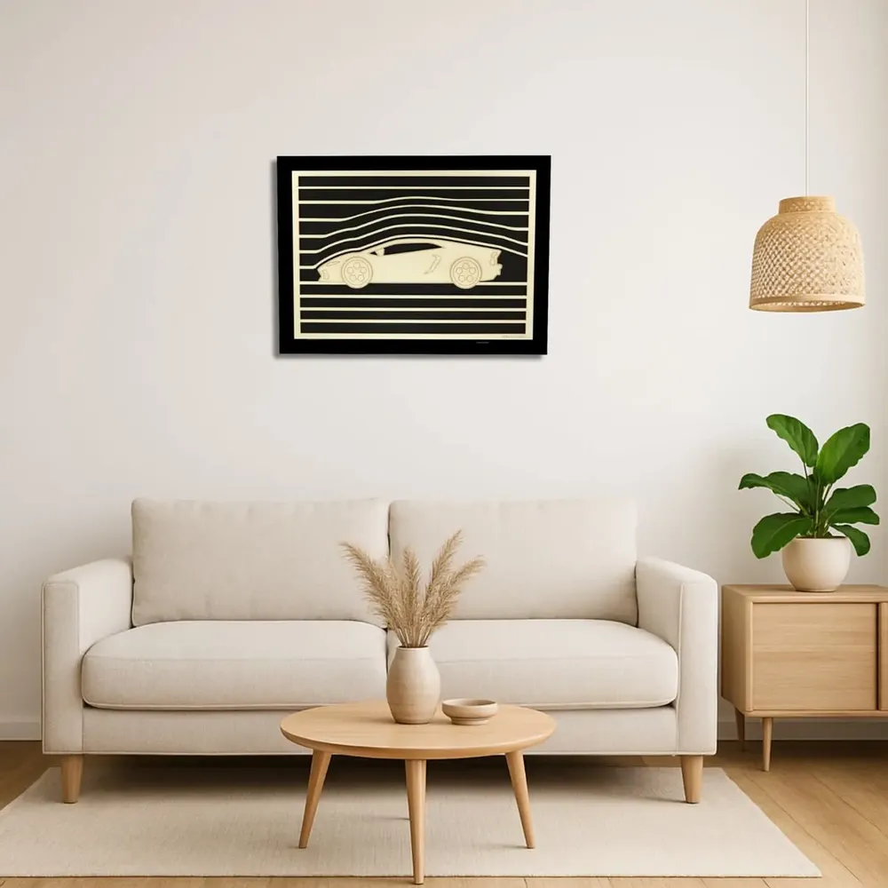 Paintings - Wooden Car Wall Art 1 V2 - WOODILLUSION