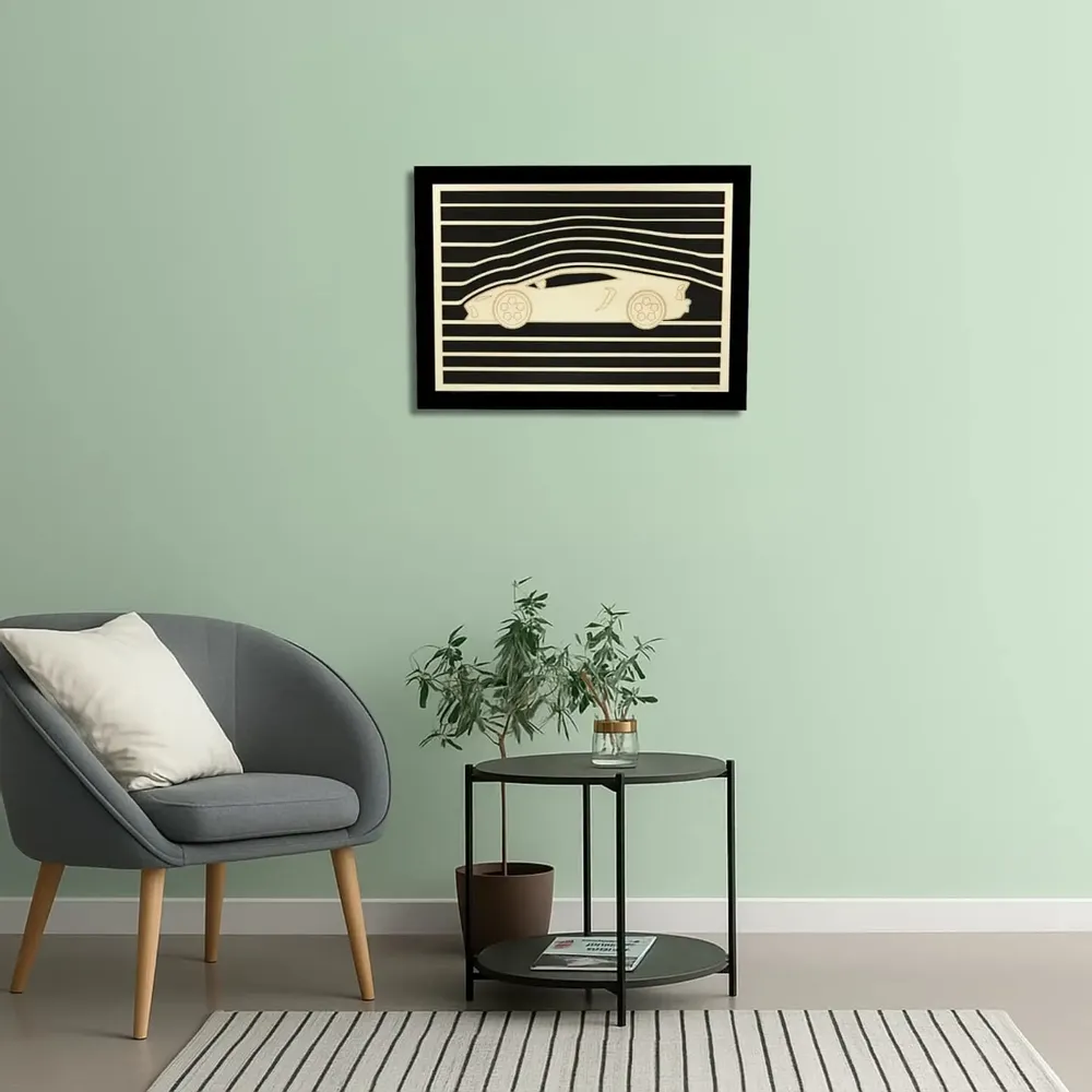 Paintings - Wooden Car Wall Art 1 V2 - WOODILLUSION