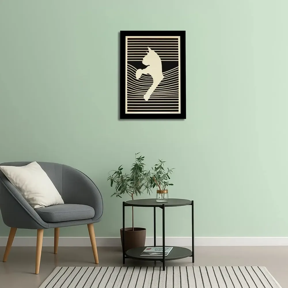 Paintings - Wooden Cat Wall Art 1 - WOODILLUSION