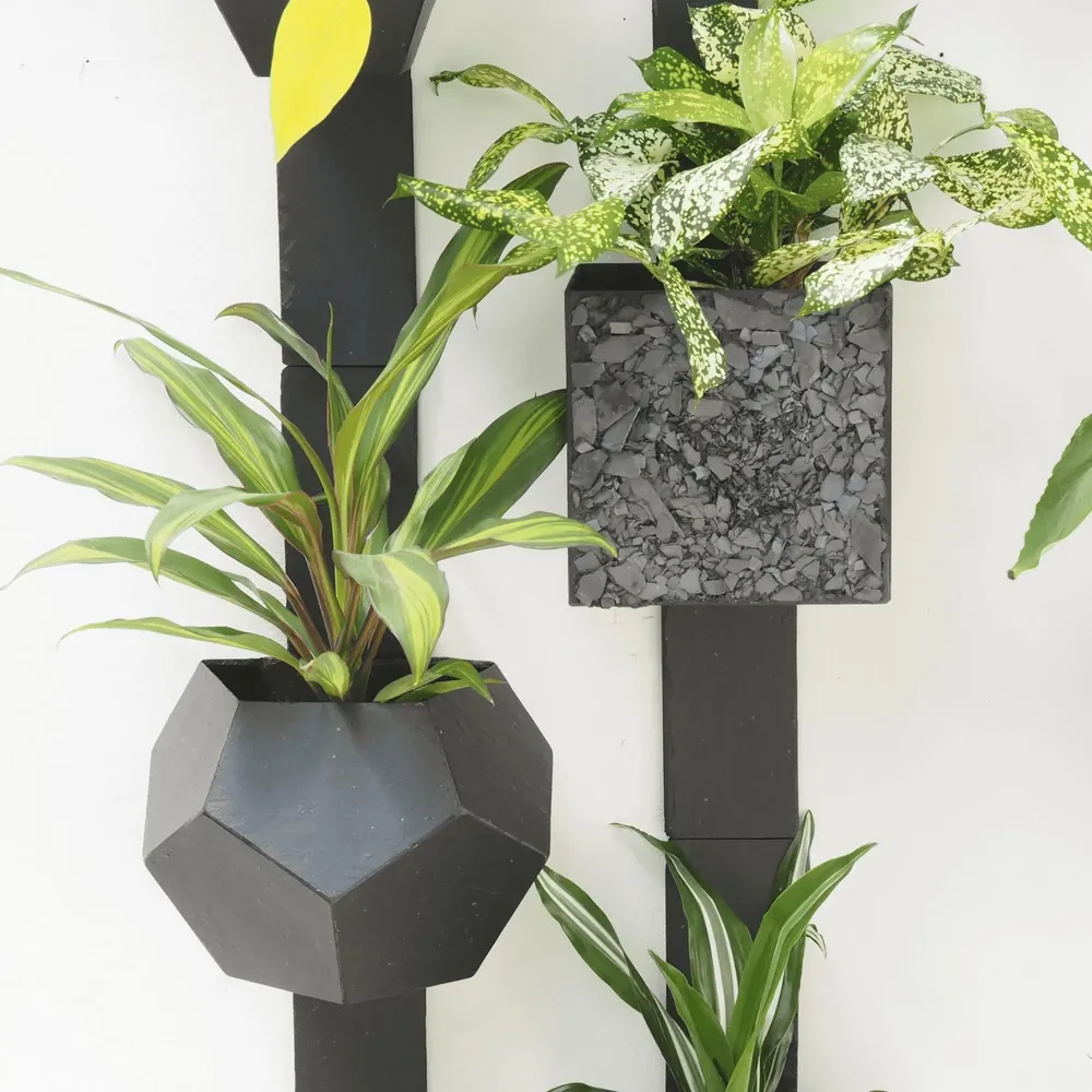 Window boxes - LUCI natural slate wall planter - ARDOISE DESIGN