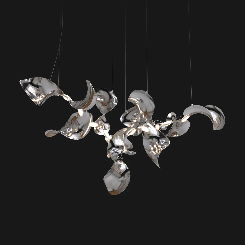 Hanging lights - Dune 12 Cluster – Modular Sculptural Chandelier Luminaire - MOSS OBJECTS