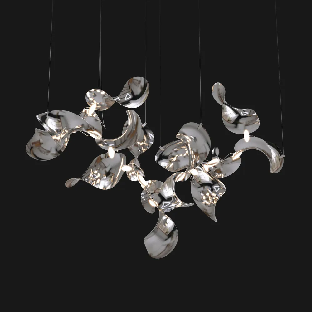 Hanging lights - Dune 16 Cluster – Modular Sculptural Chandelier Luminaire - MOSS OBJECTS