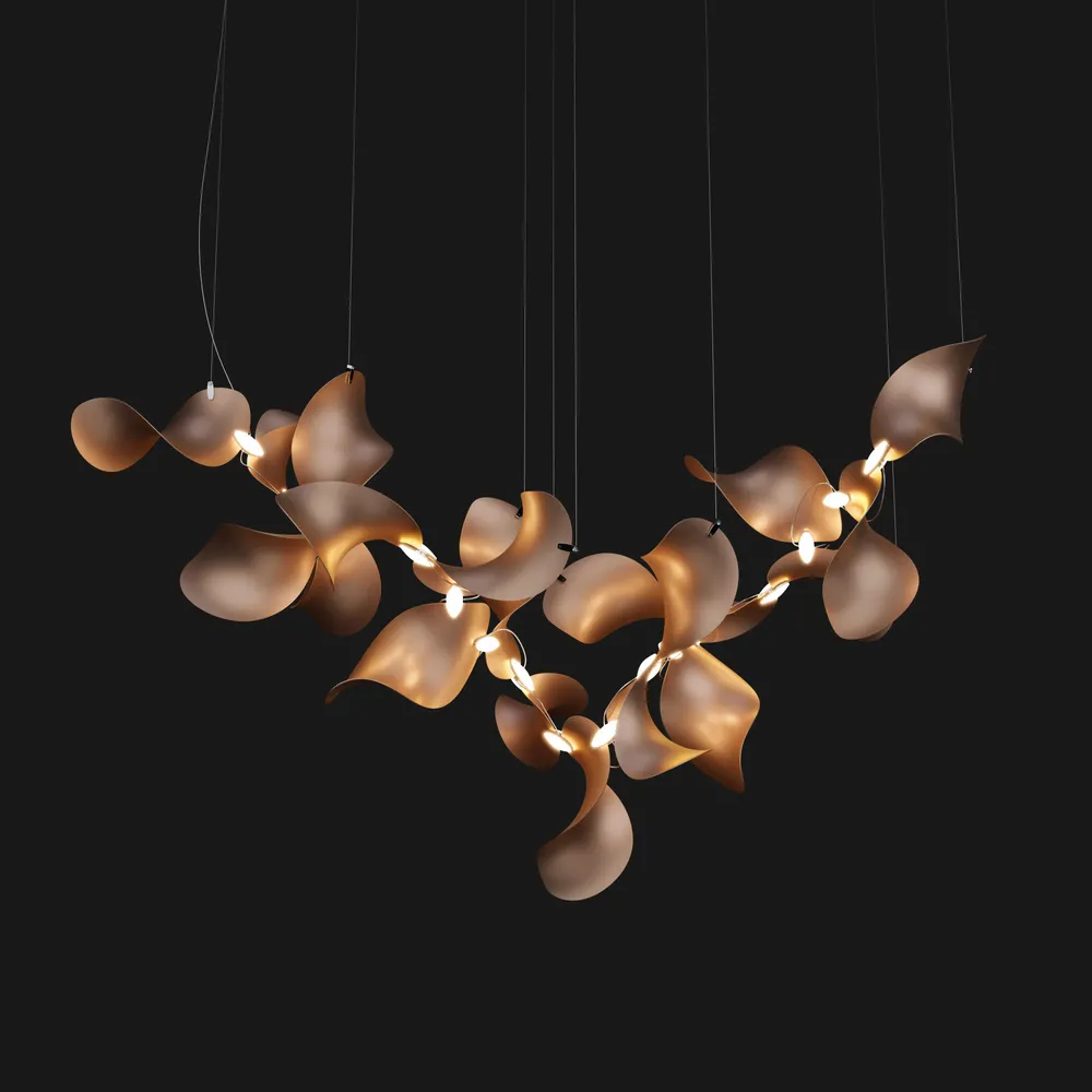 Hanging lights - Dune 20 Cluster – Modular Sculptural Chandelier Luminaire - MOSS OBJECTS