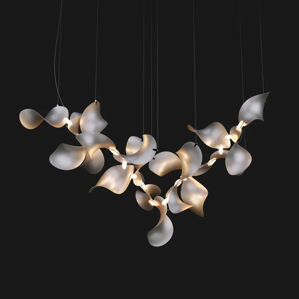 Hanging lights - Dune 20 Cluster – Modular Sculptural Chandelier Luminaire - MOSS OBJECTS