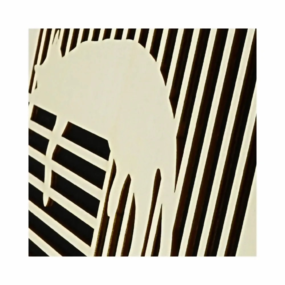 Paintings - Wooden Cat Wall Art 3 - WOODILLUSION