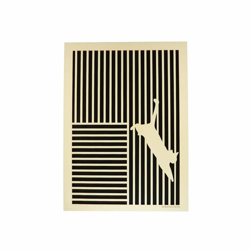 Paintings - Wooden Cat Wall Art 4 - WOODILLUSION