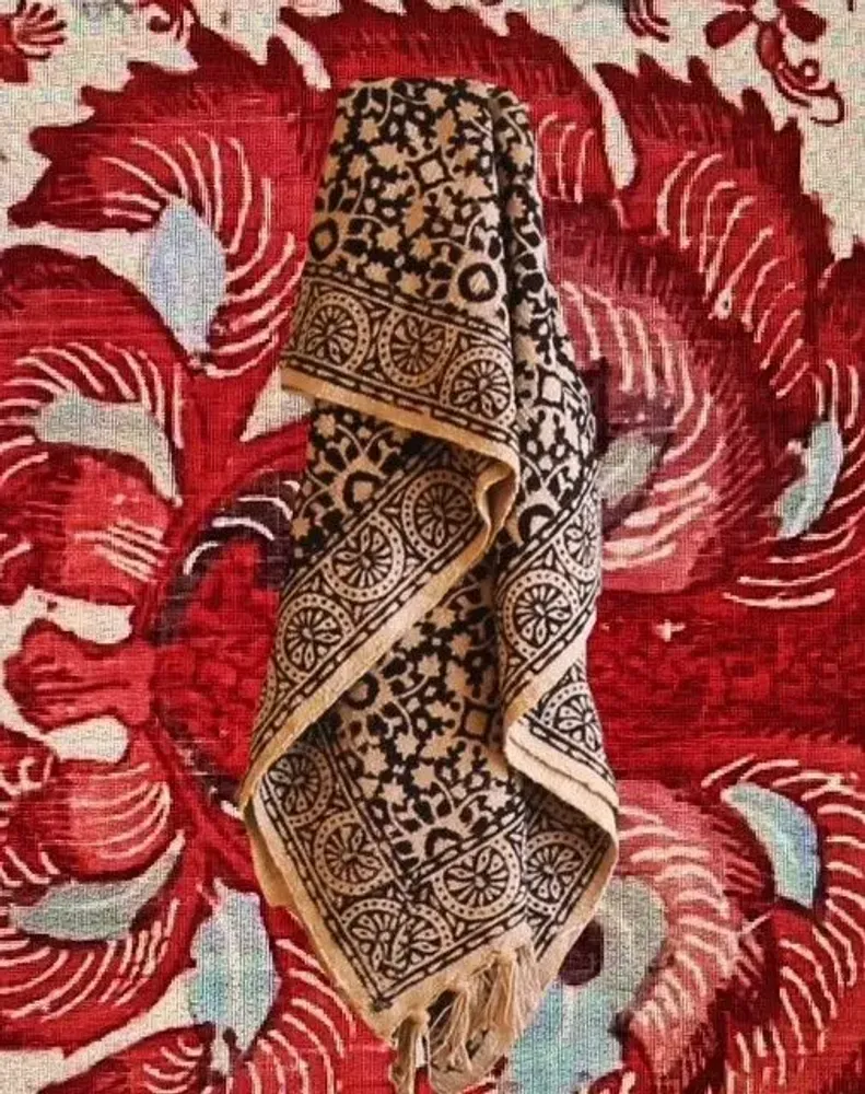 Plaids - AWESOME HOME – Bout de lit Jute de Coton bois d’ébène - AWESOME HOME