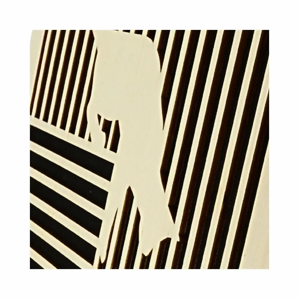 Paintings - Wooden Cat With Mouse Wall Art 2 - WOODILLUSION