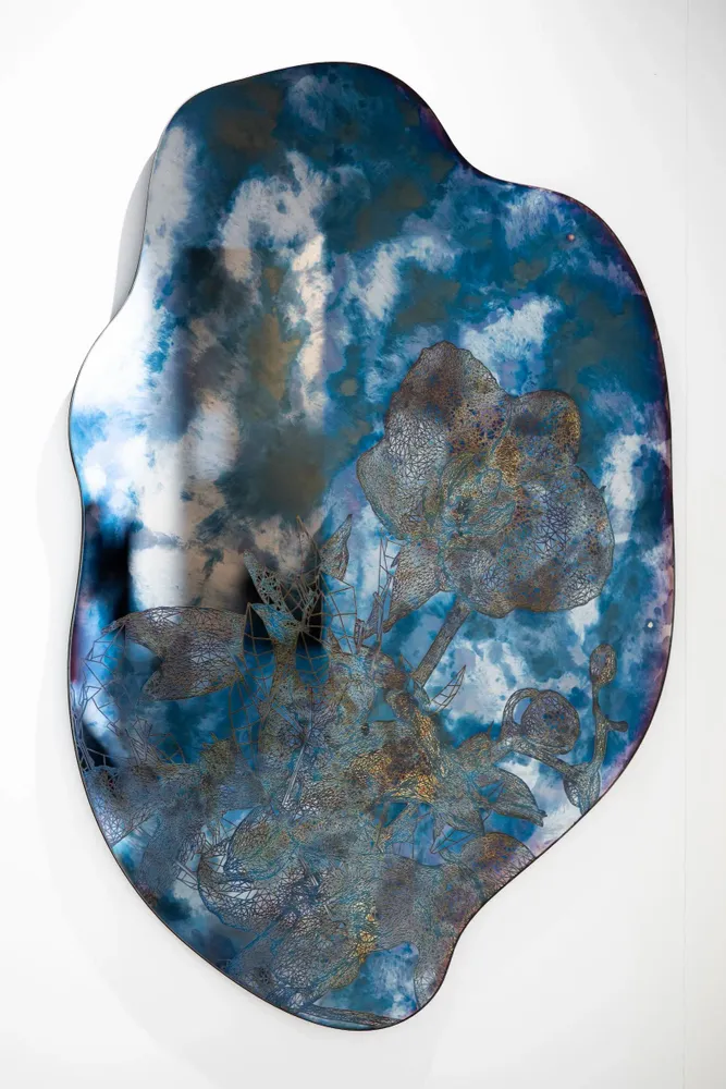 Panneaux séparateurs - Blue Orchis - LIBRA ART & DESIGN