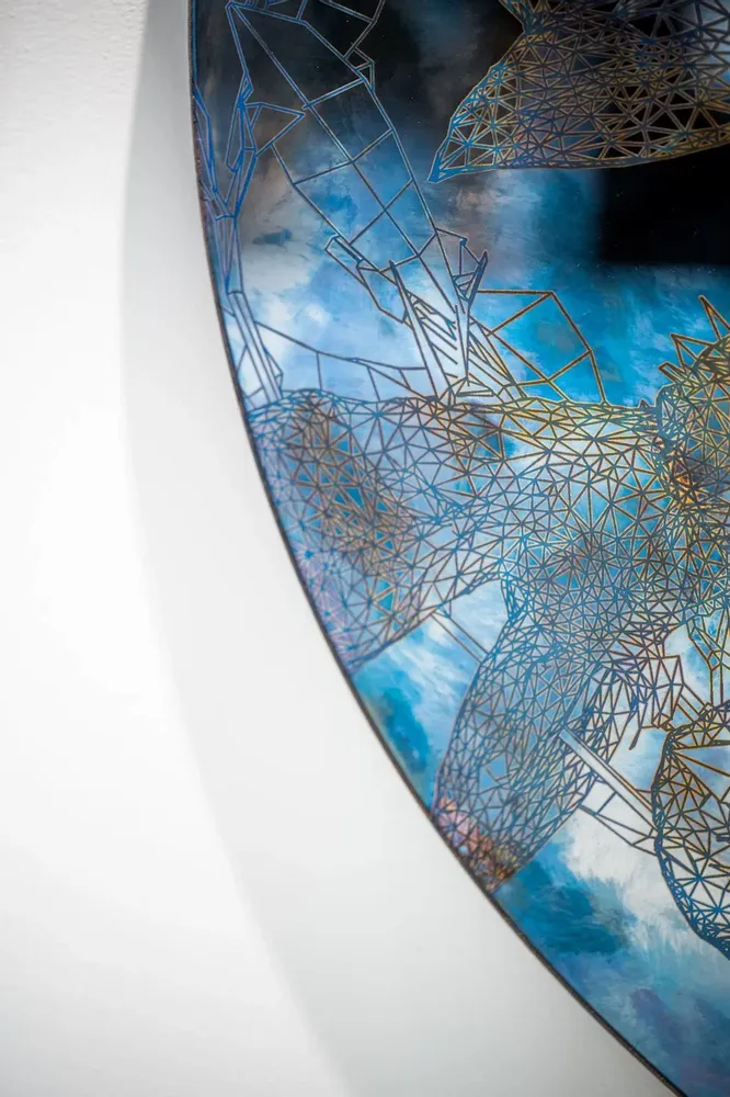 Panneaux séparateurs - Blue Orchis - LIBRA ART & DESIGN