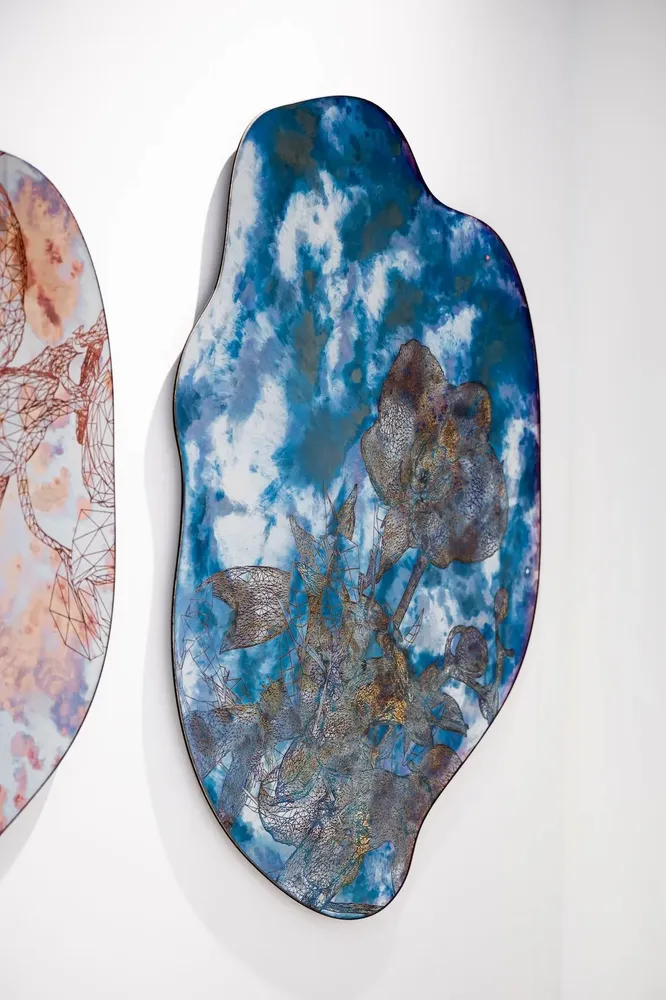 Panneaux séparateurs - Blue Orchis - LIBRA ART & DESIGN