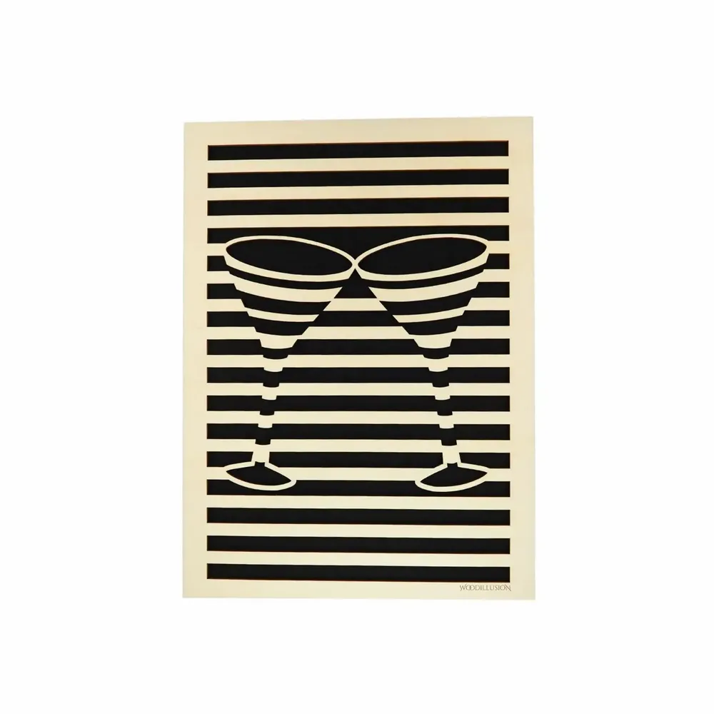 Paintings - Wooden Glasses of Cocktail Wall Art - WOODILLUSION