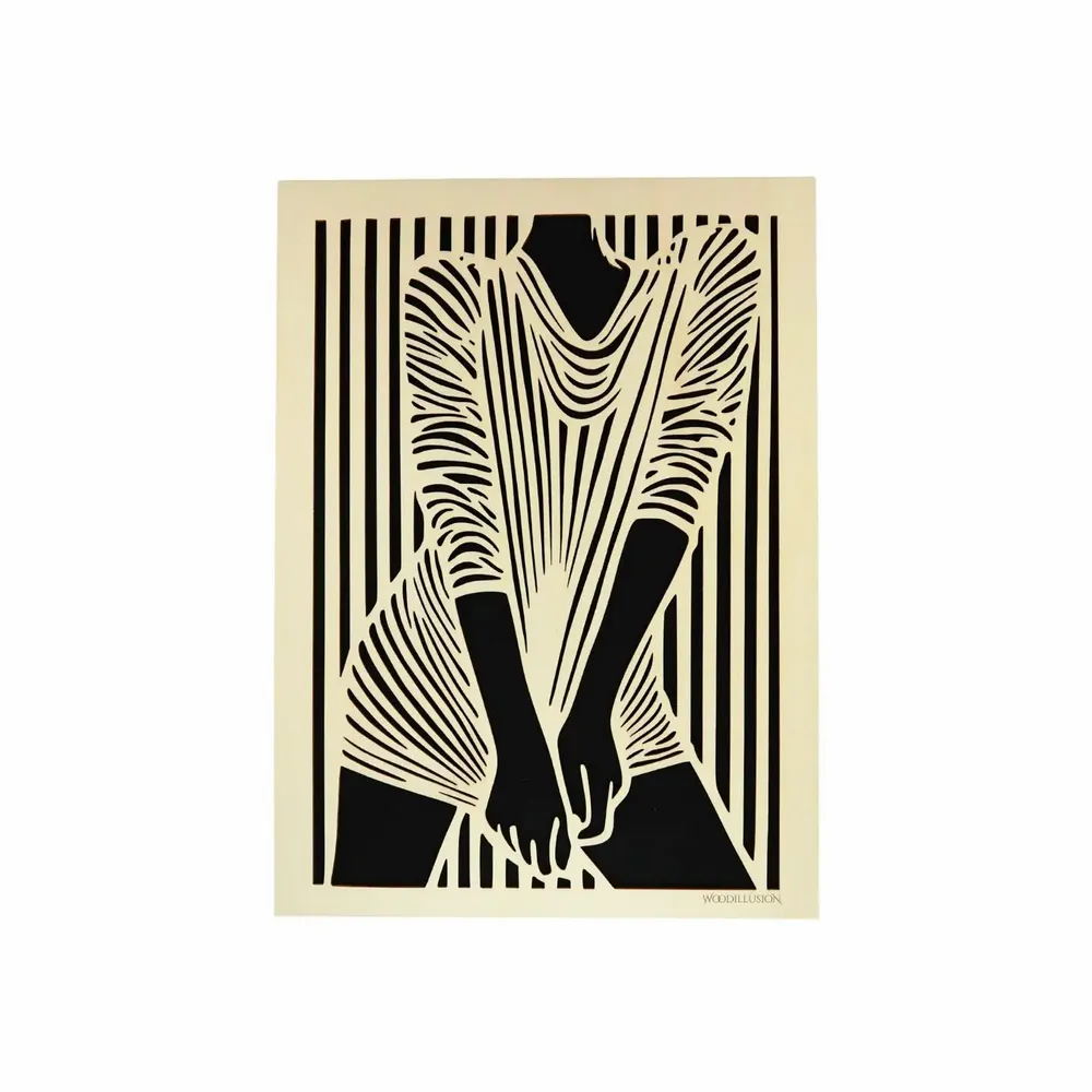 Paintings - Wooden Silhouette Wall Art 2 - WOODILLUSION