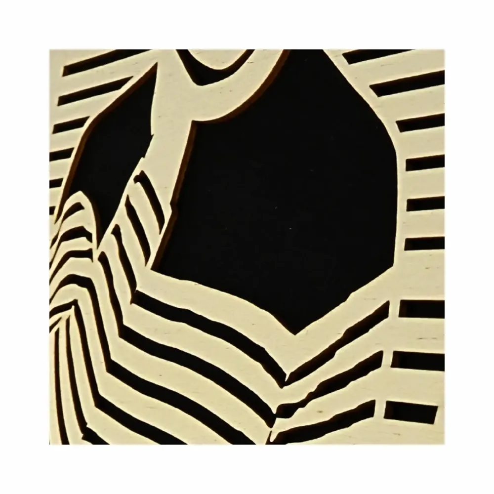 Paintings - Wooden Silhouette Wall Art 5 - WOODILLUSION