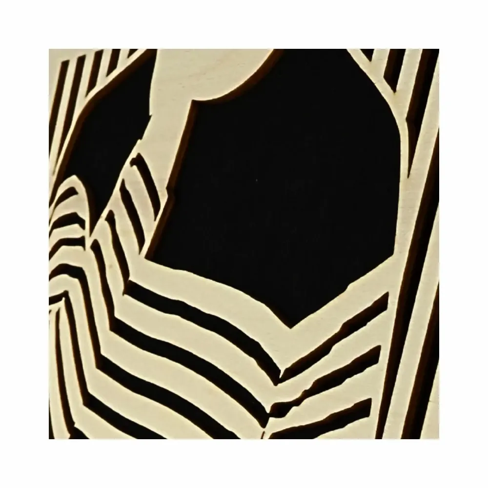 Paintings - Wooden Silhouette Wall Art 6 - WOODILLUSION